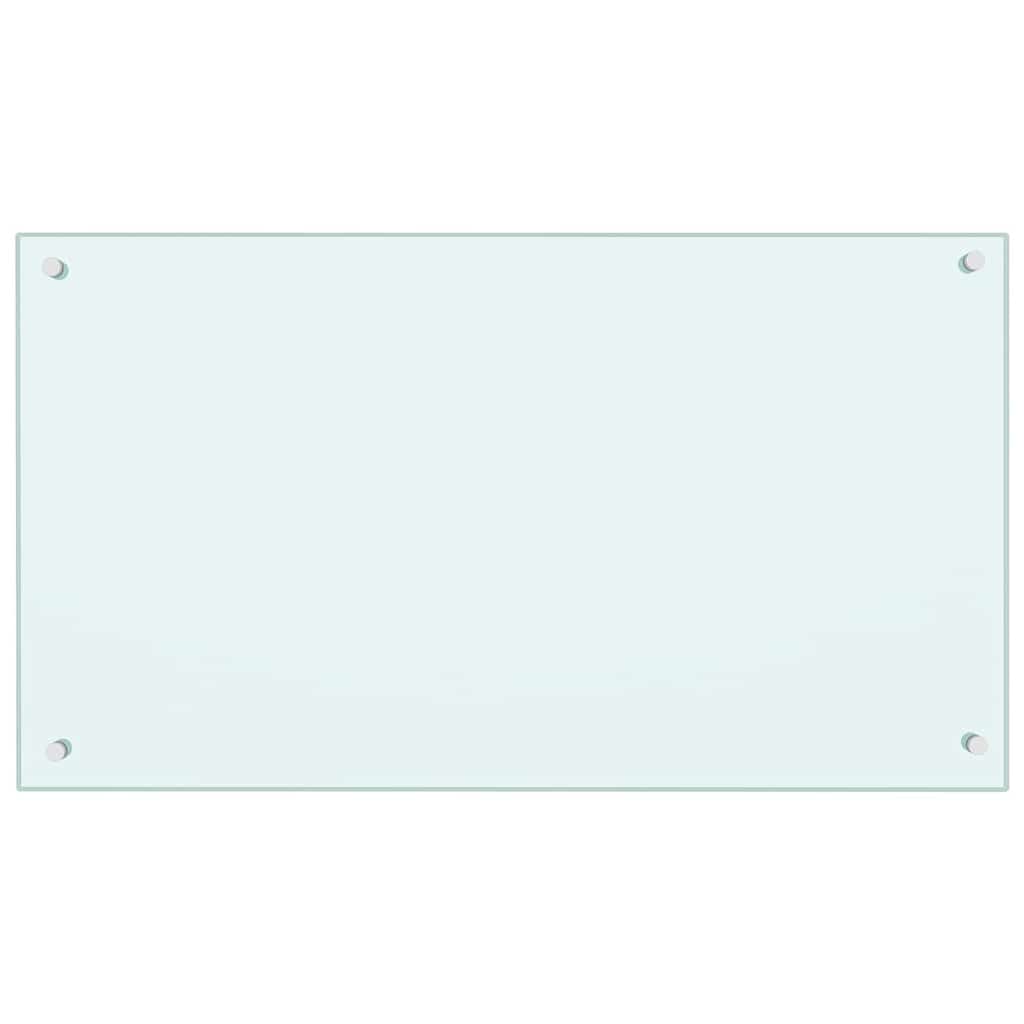 Kuhinjski zid 2 pcs Bijelo 90 x 50 cm Staklo otporno na udarce
