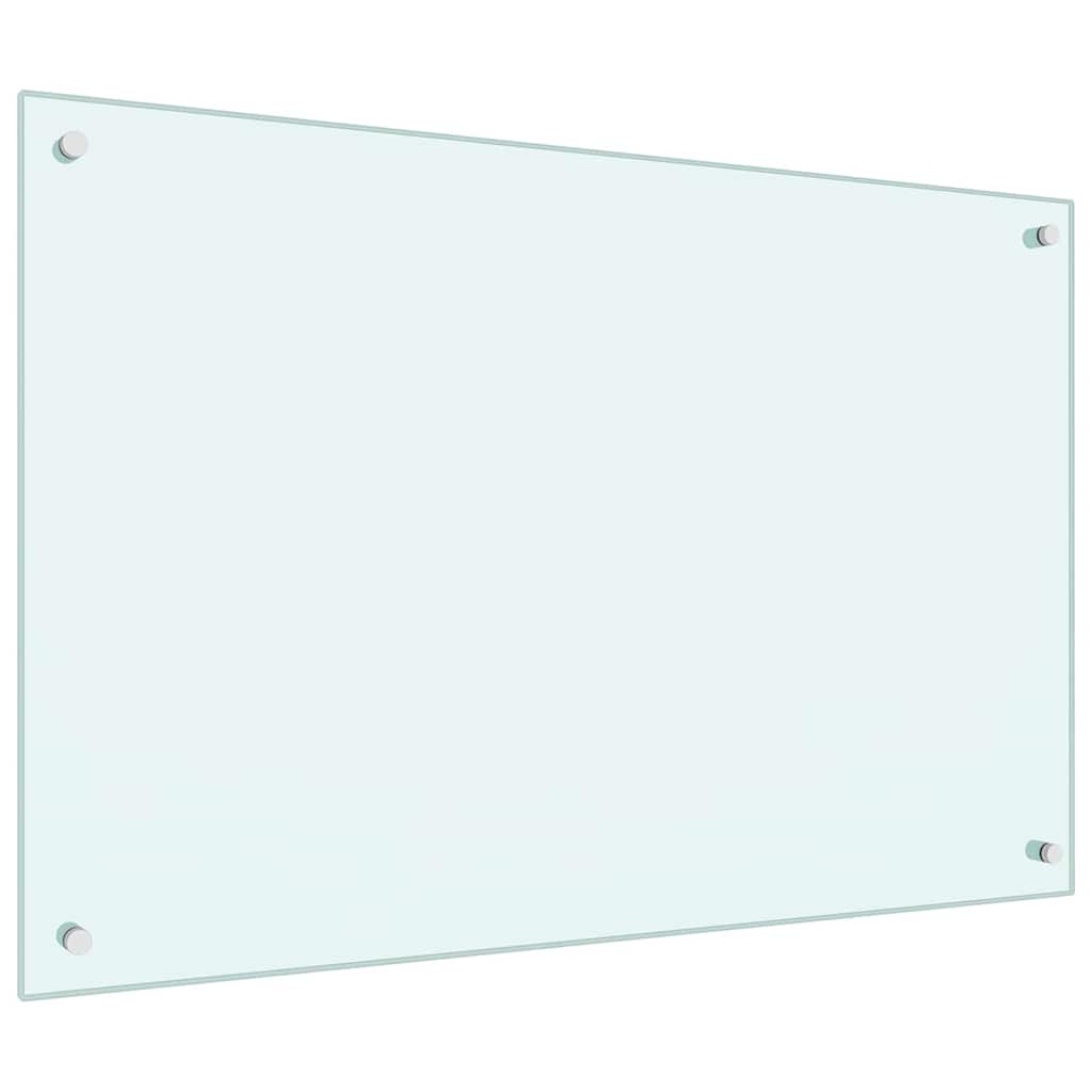 Kuhinjski zid 2 pcs Bijelo 90 x 60 cm Staklo otporno na udarce