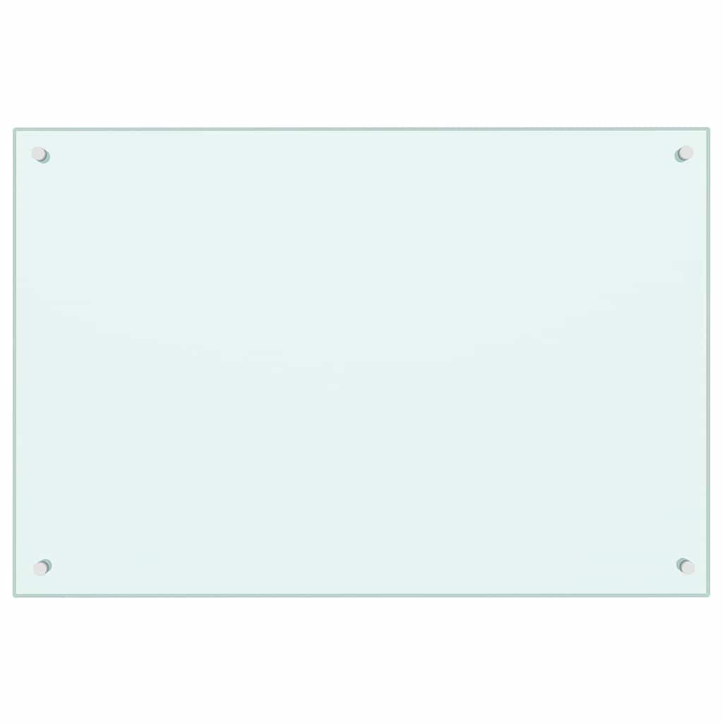 Kuhinjski zid 2 pcs Bijelo 90 x 60 cm Staklo otporno na udarce