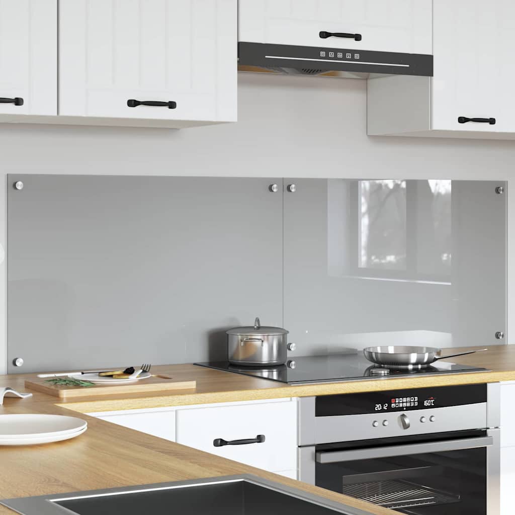 Kuhinjski zid 2 pcs Svijetlo siva 80 x 50 cm