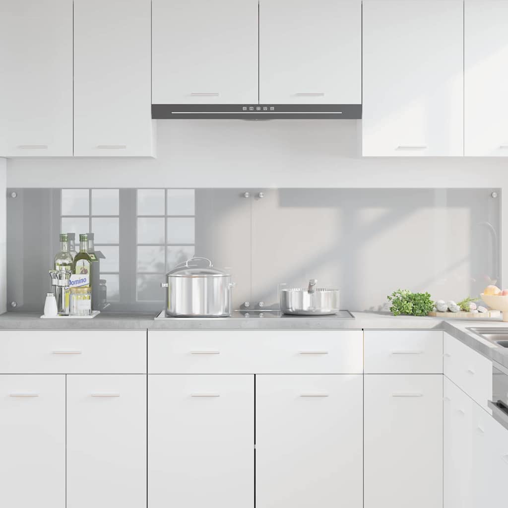 Kuhinjski zid 2 pcs Svijetlo siva 100 x 50 cm