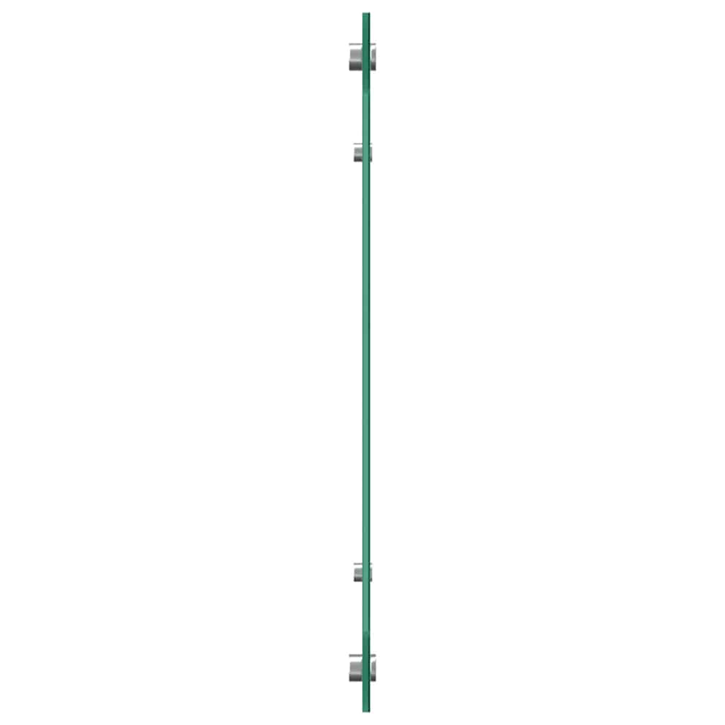 Kuhinjski zid 2 pcs Bijelo 110 x 40 cm Staklo otporno na udarce