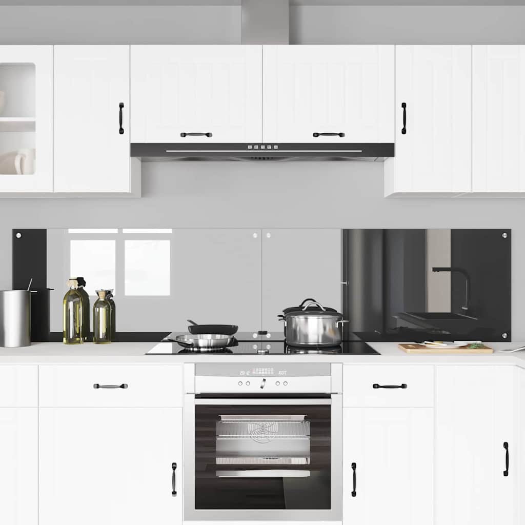 Kuhinjski zid 2 pcs Tamno siva 110 x 50 cm