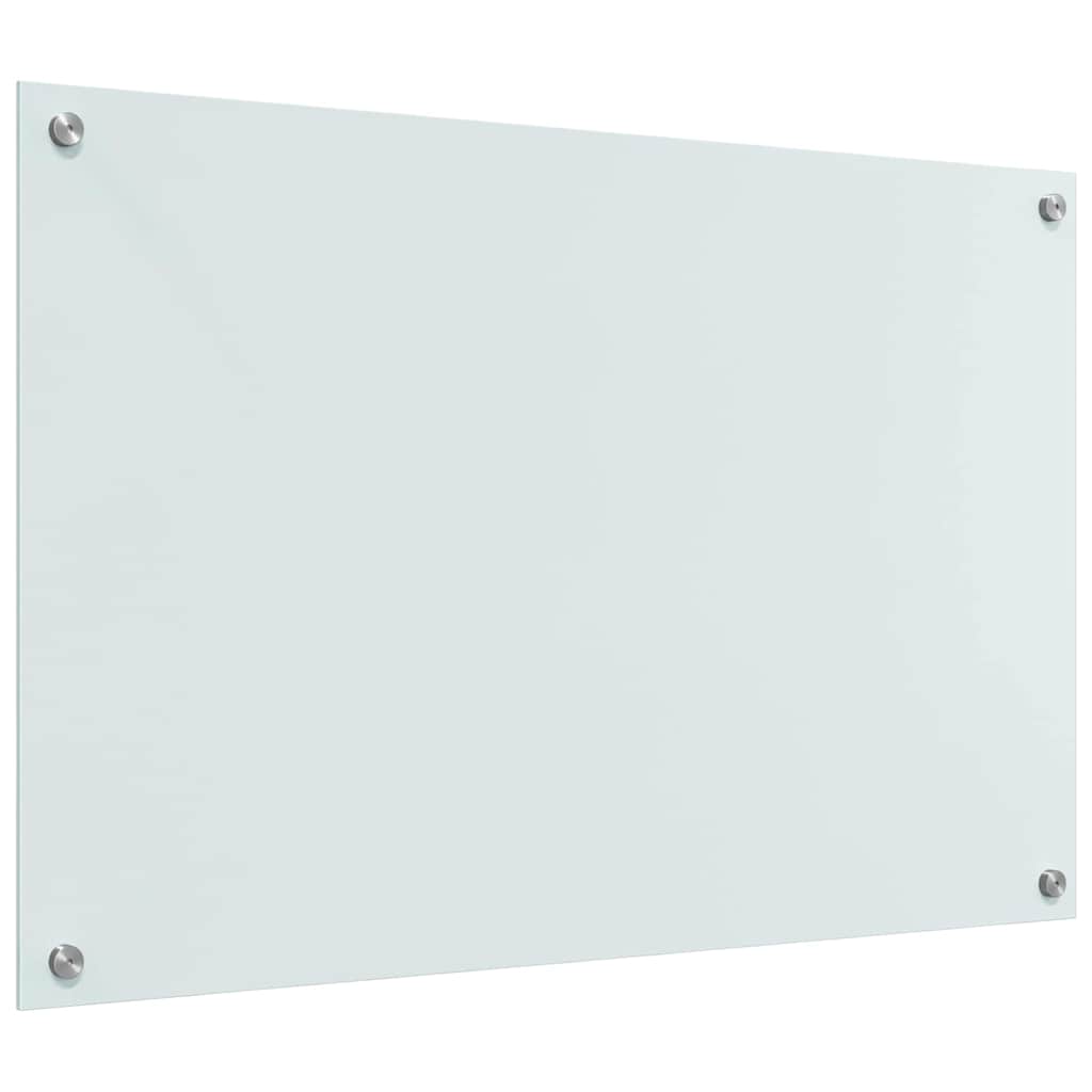 Kuhinjski zid 2 pcs Bijelo 90 x 60 cm Staklo otporno na udarce