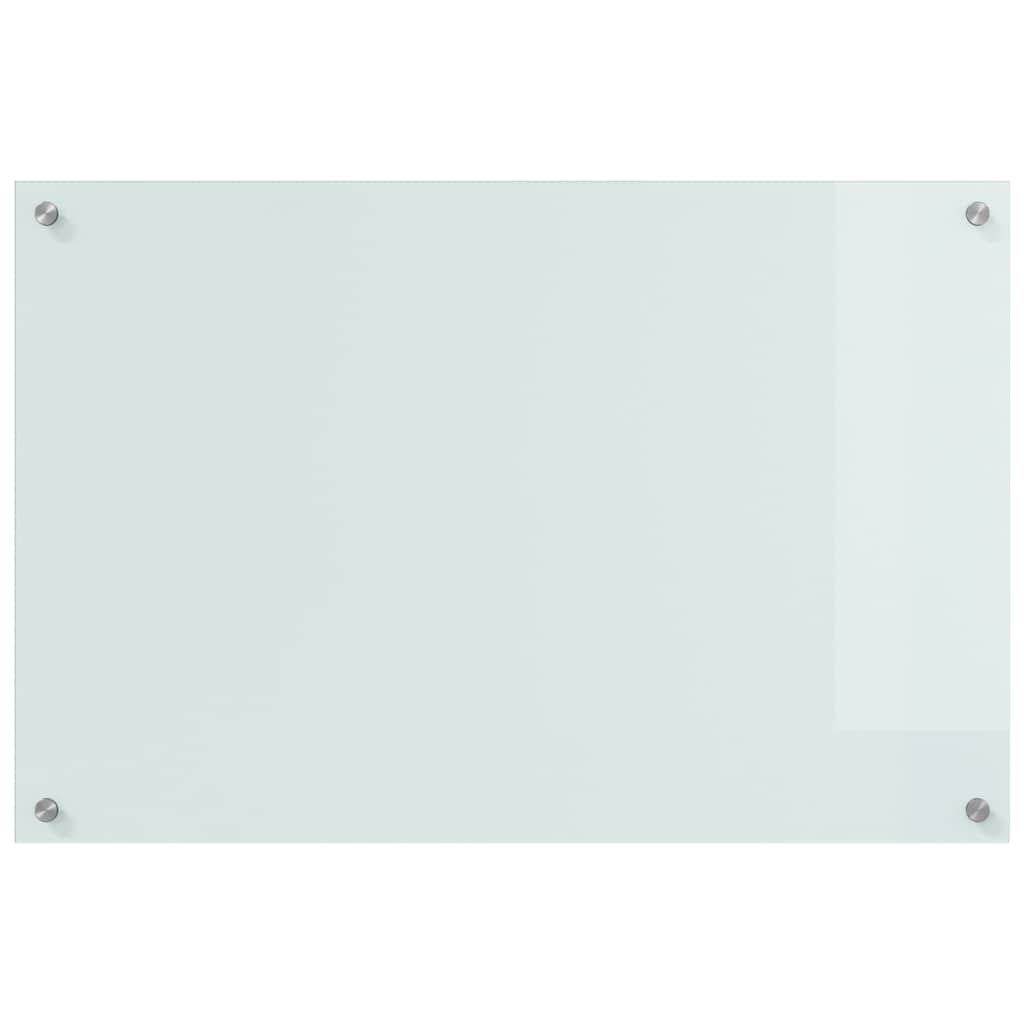 Kuhinjski zid 2 pcs Bijelo 90 x 60 cm Staklo otporno na udarce