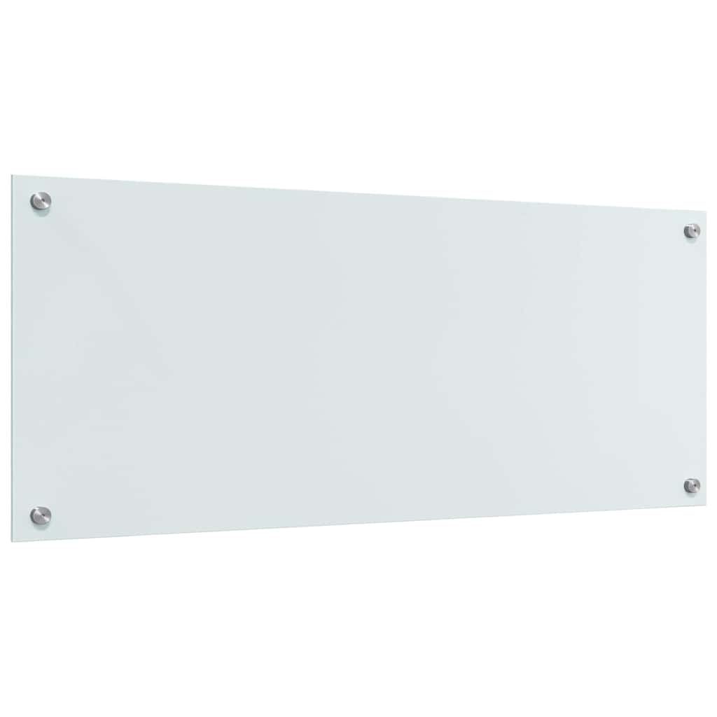 Kuhinjski zid 2 pcs Bijelo 100 x 40 cm Staklo otporno na udarce