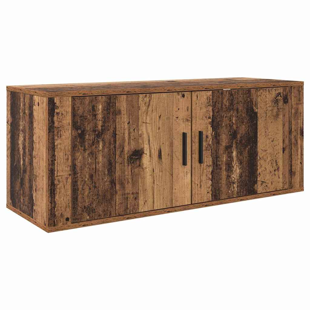 Zidni TV ormar set Zidne 3 pcs Staro drvo 100 x 34,5 x 40 cm