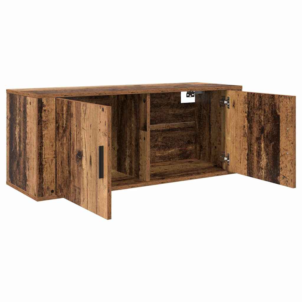 Zidni TV ormar set Zidne 3 pcs Staro drvo 100 x 34,5 x 40 cm