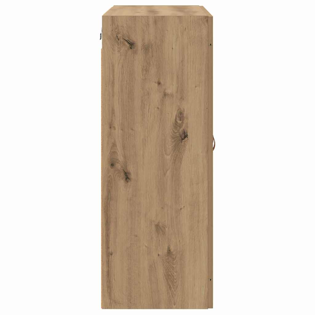 Kabinetski zidni Zidne 2 pcs Umjetnički hrast 69,5 x 34 x 90 cm
