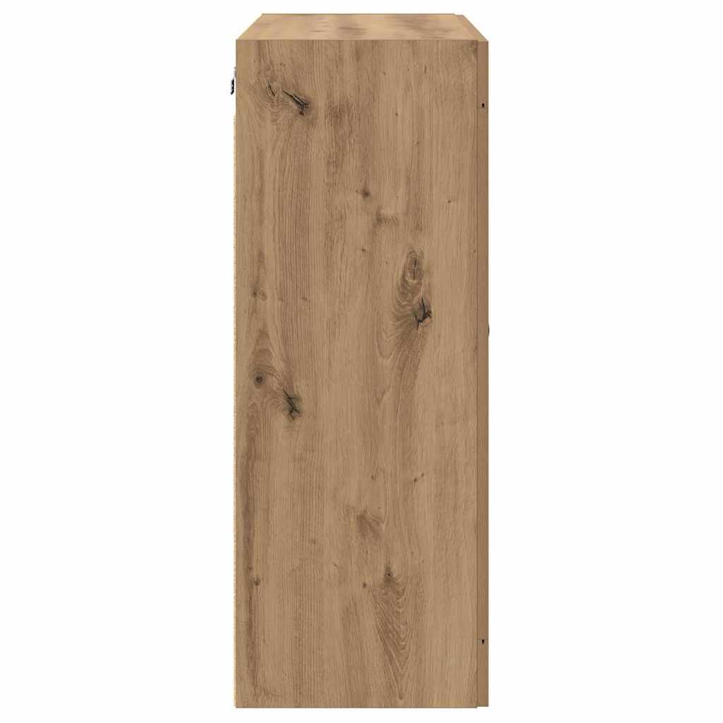 Kabinetski zidni Zidne 2 pcs Umjetnički hrast 69,5 x 34 x 90 cm