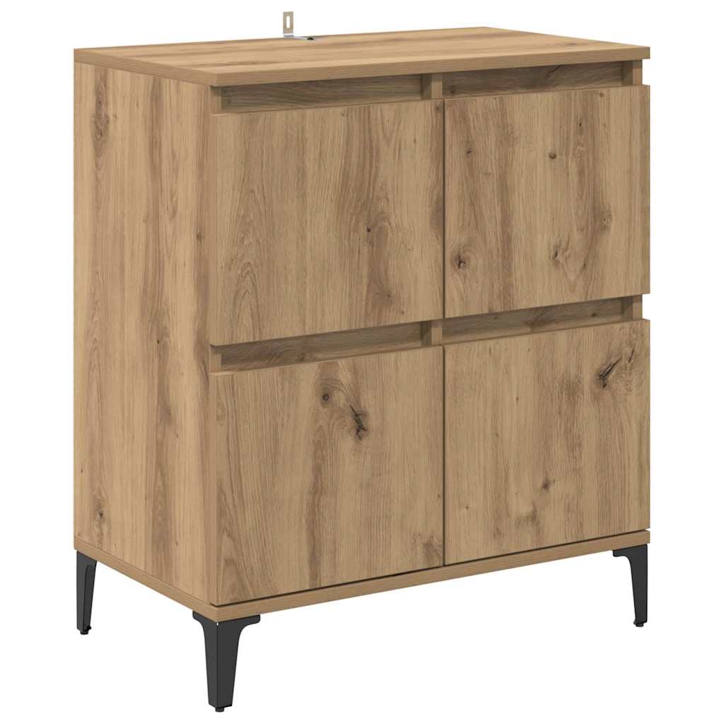 Komode 3 pcs Umjetnički hrast 60 x 35 x 70 cm Konstruirano drvo