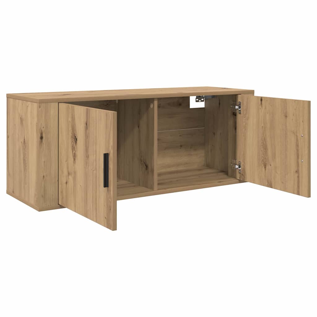Zidni TV ormar set 3 pcs Umjetnički hrast 100 x 34,5 x 40 cm