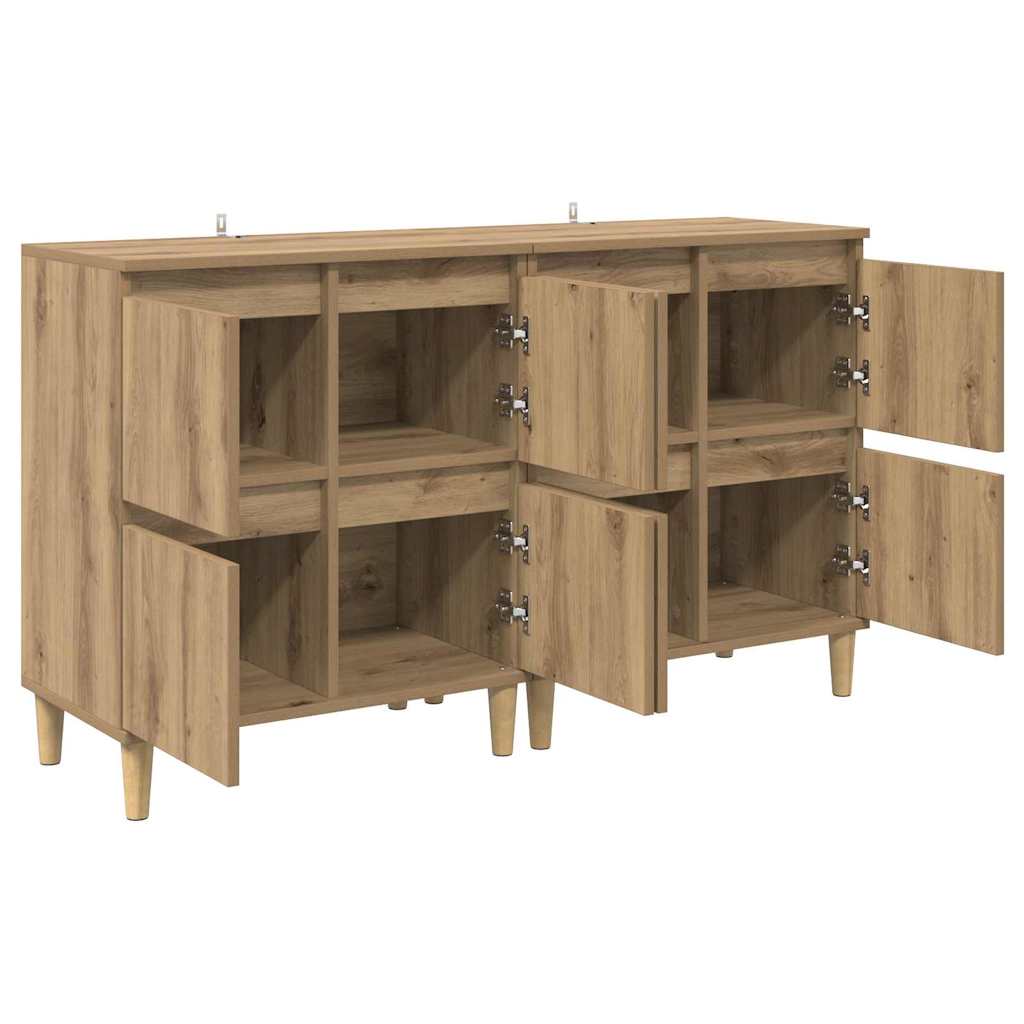 Komode 2 pcs Umjetnički hrast 60 x 35 x 70 cm Konstruirano drvo