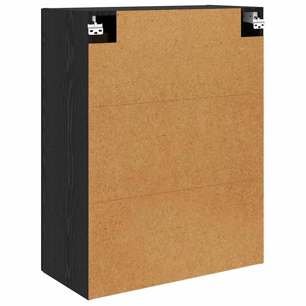 Kabinetski zidni Zidne 2 pcs Crni hrast 69,5 x 34 x 90 cm