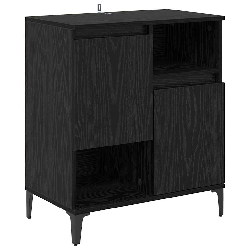 Komode 3 kom. Crni hrast 60 x 35 x 70 cm Konstruirano drvo