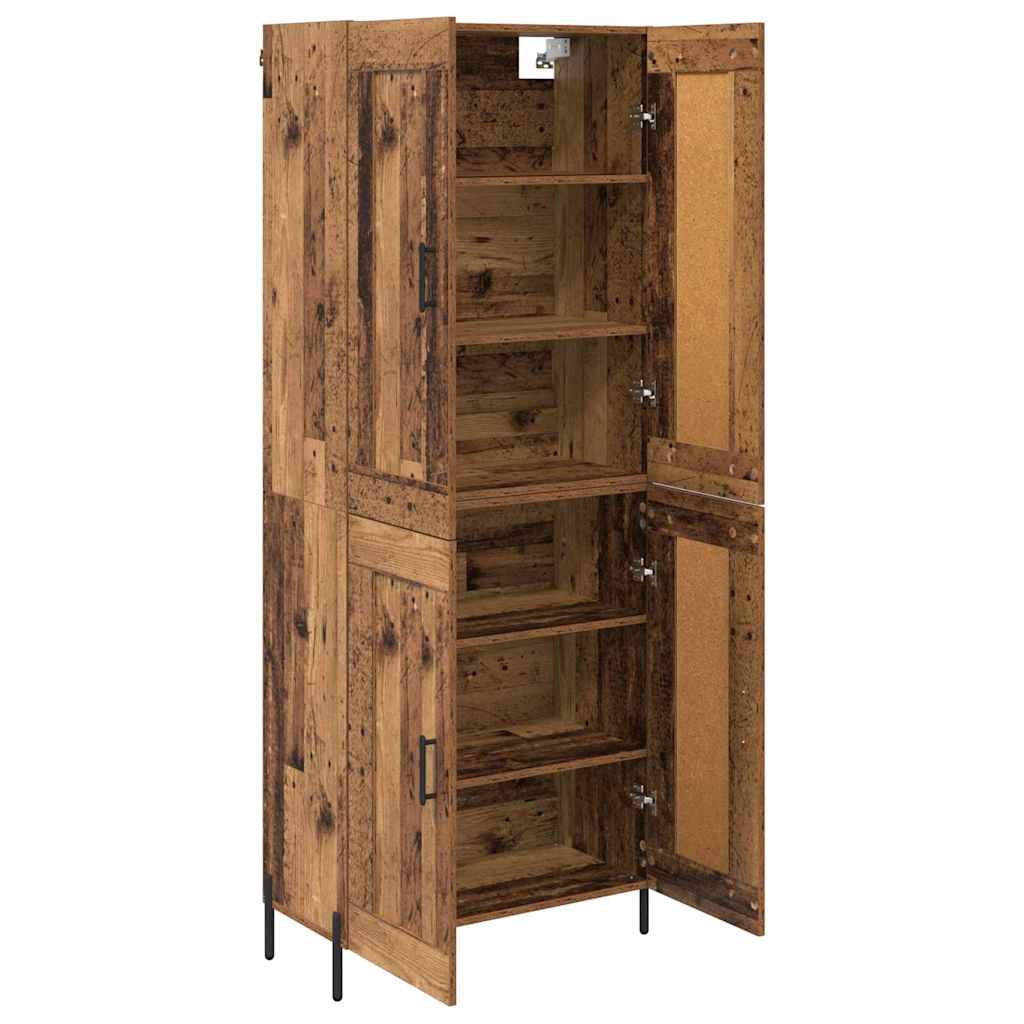 Highboard 2 pcs Staro drvo Konstruirano drvo