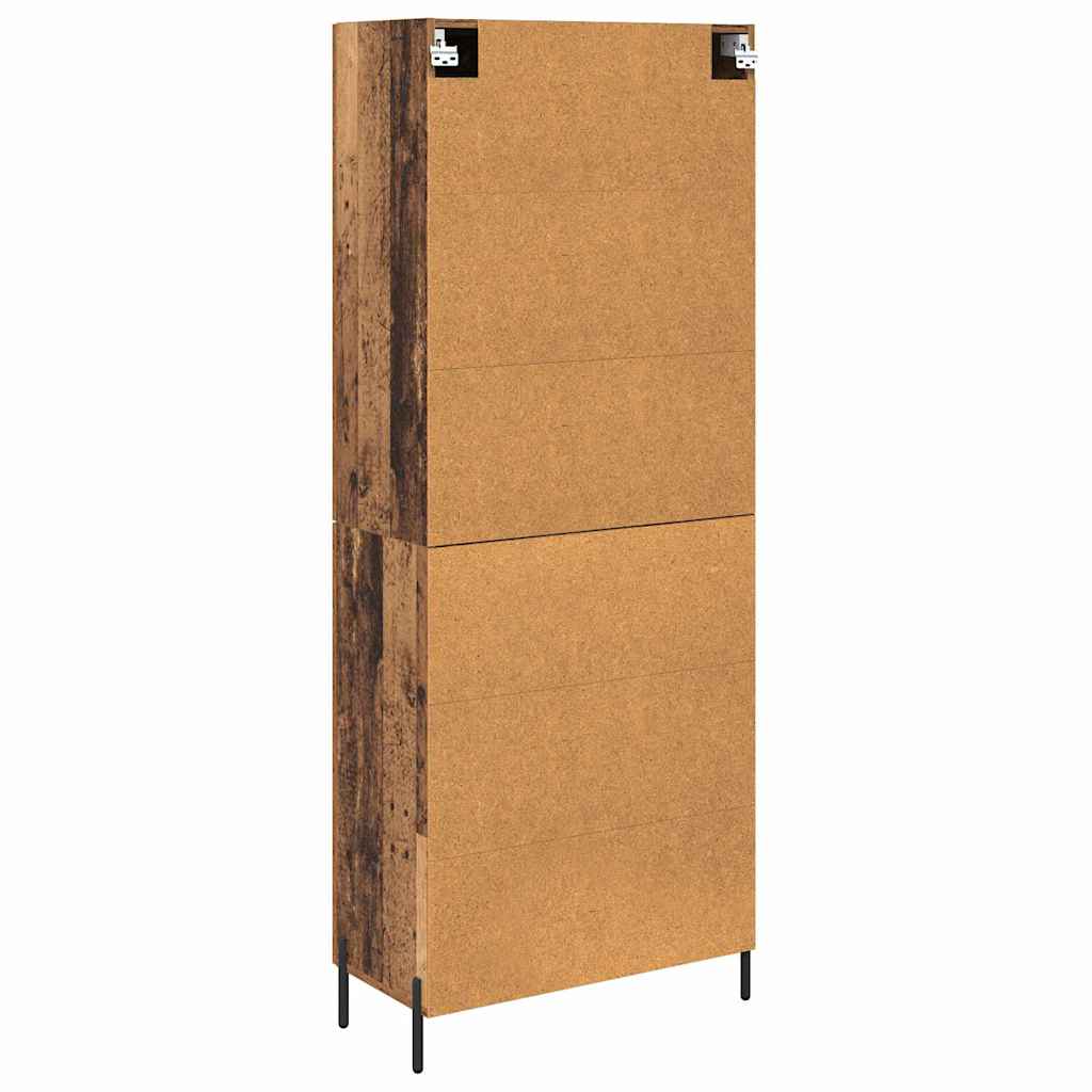 Highboard 2 pcs Staro drvo Konstruirano drvo