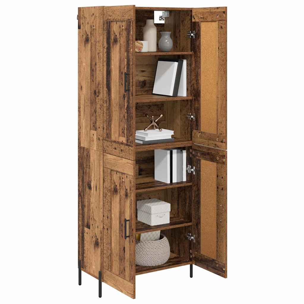 Highboard 2 pcs Staro drvo Konstruirano drvo