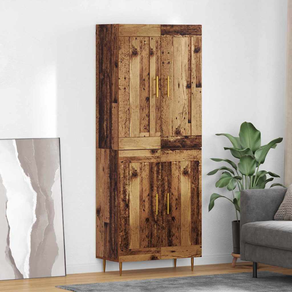 Highboard Staro drvo 69,5 x 34 x 180 cm Konstruirano drvo