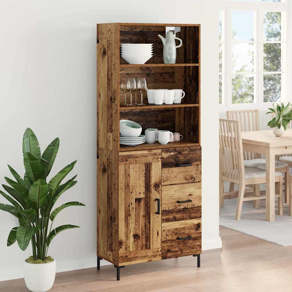Highboard Staro drvo 69,5 x 34 x 180 cm Konstruirano drvo