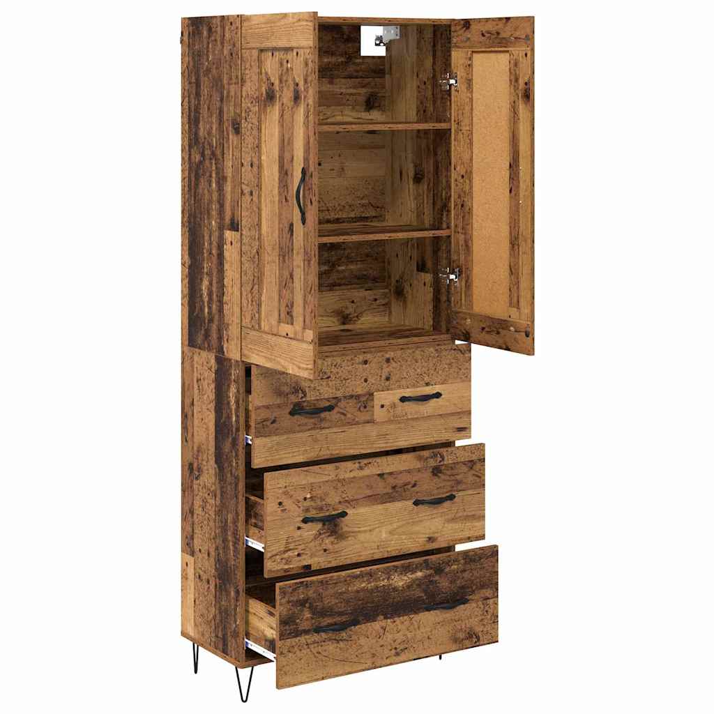 Highboard Staro drvo 69,5 x 34 x 180 cm Konstruirano drvo