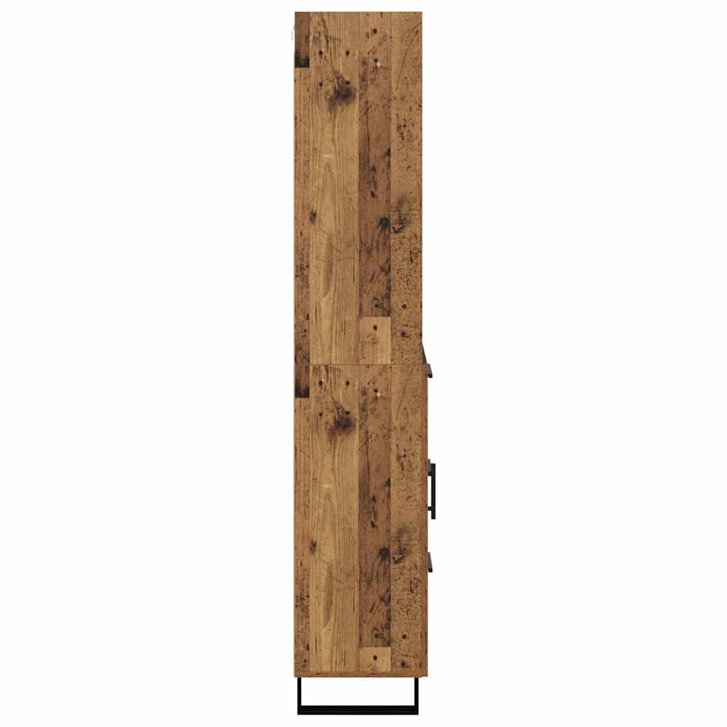 Highboard s ladicama 2 pcs Staro drvo Konstruirano drvo