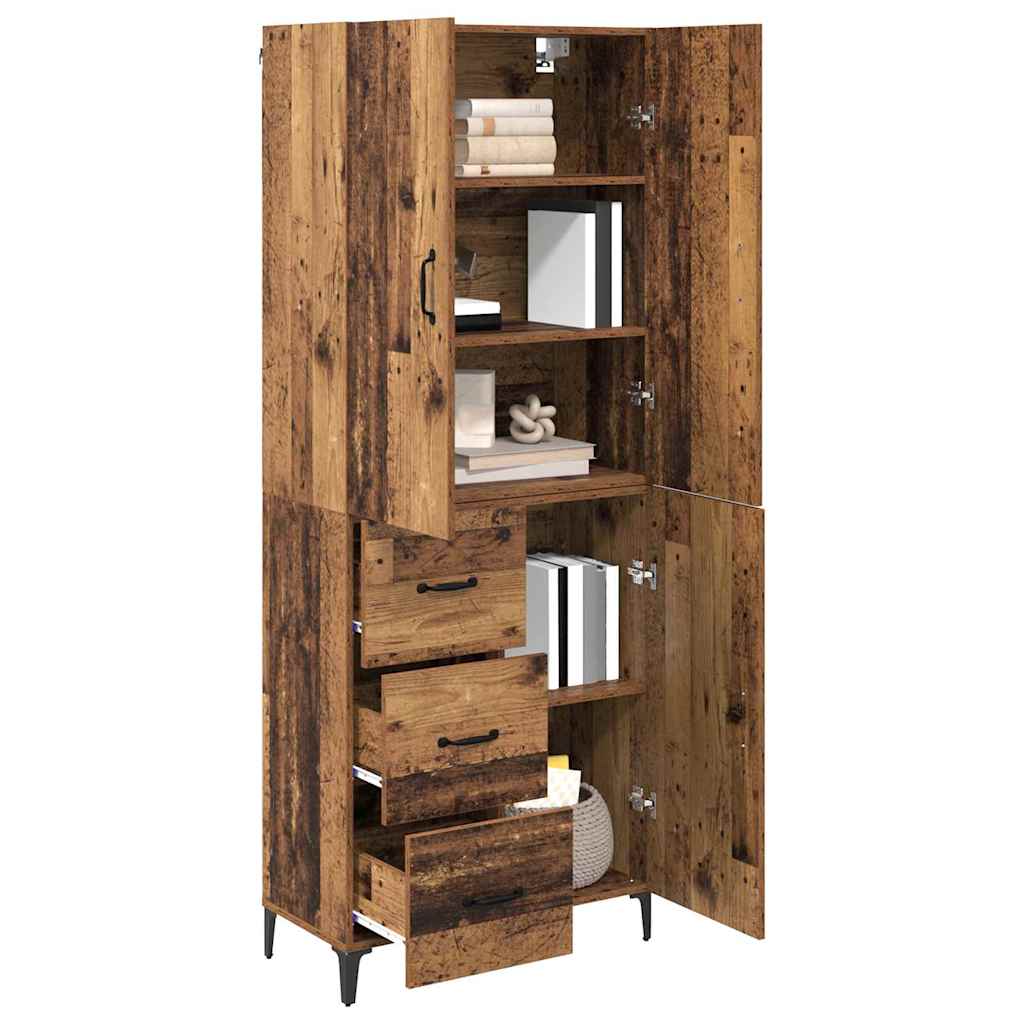 Highboard Zidne Staro drvo 69,5 x 34 x 180 cm Konstruirano drvo