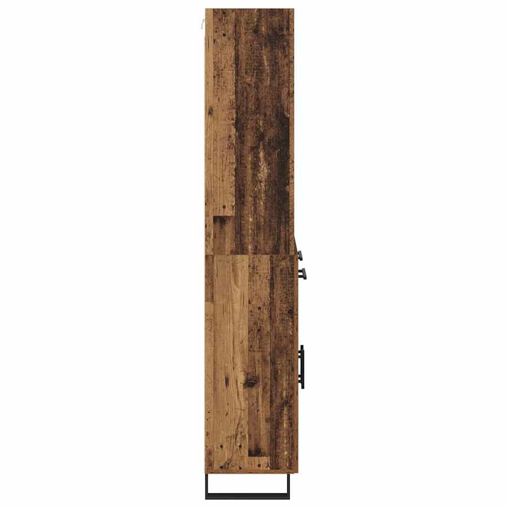 Highboard s ladicama 2 pcs Staro drvo Konstruirano drvo