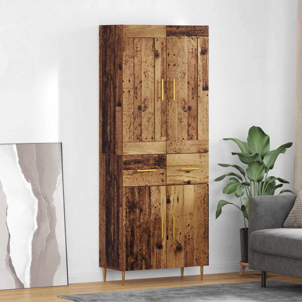 Highboard Staro drvo 69,5 x 34 x 180 cm Konstruirano drvo