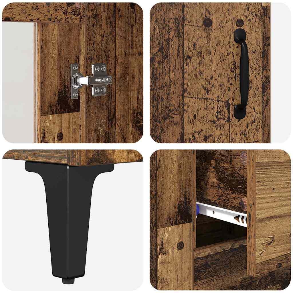 Highboard Zidne Staro drvo 69,5 x 34 x 180 cm Konstruirano drvo