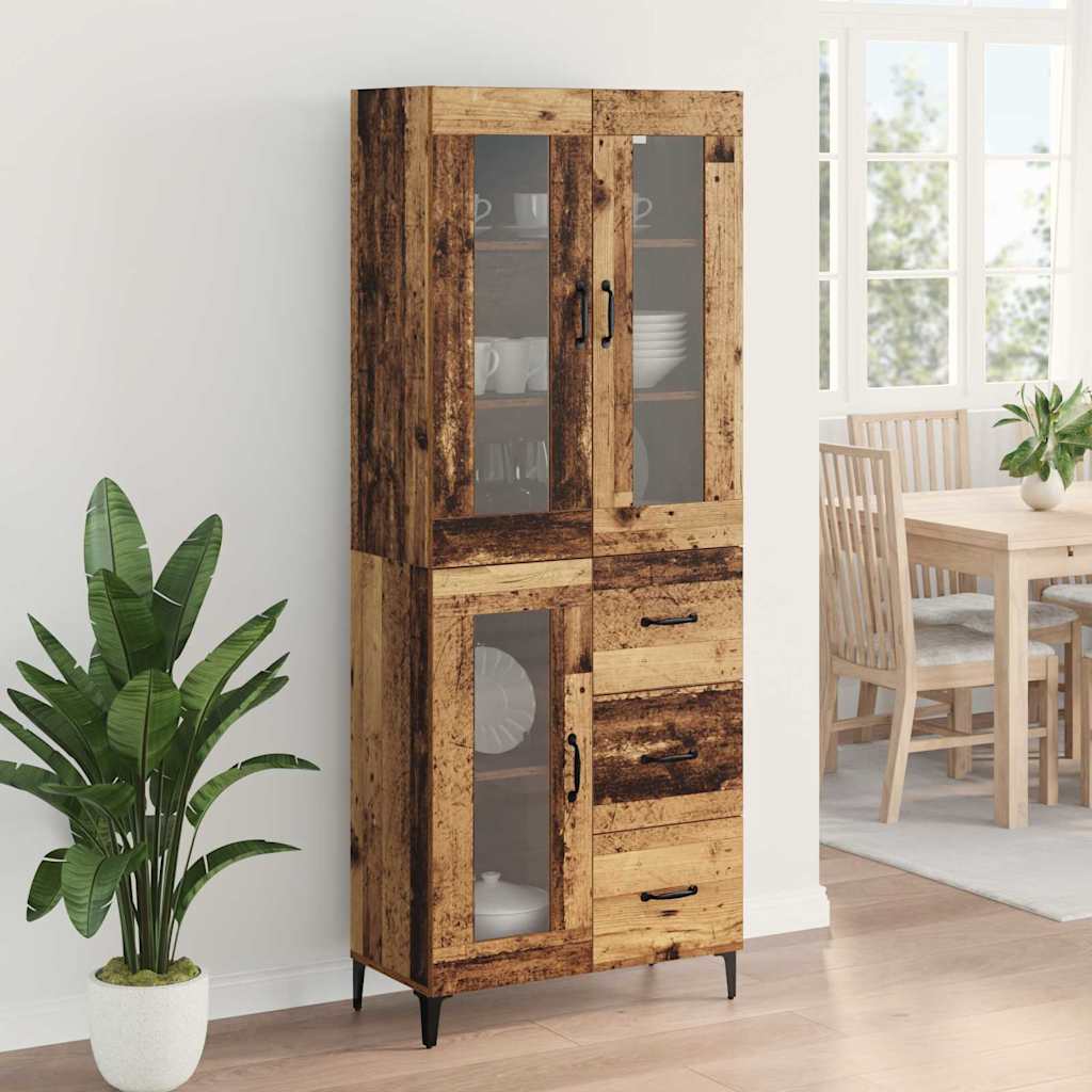 Highboard Staro drvo 69,5 x 34 x 180 cm Konstruirano drvo