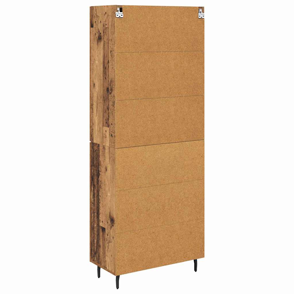 Highboard 2 pcs Staro drvo Konstruirano drvo