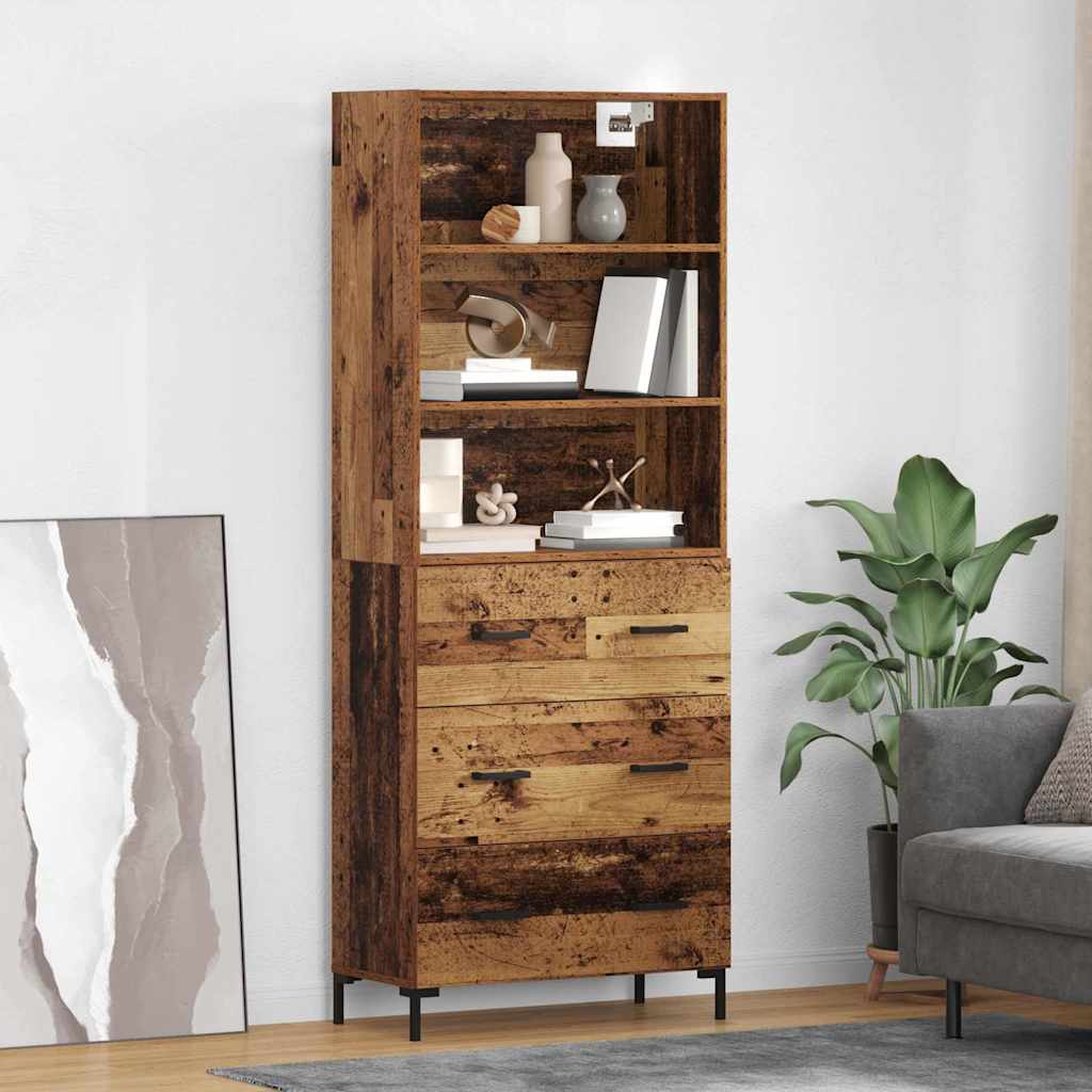 Highboard Staro drvo 69,5 x 34 x 180 cm Konstruirano drvo