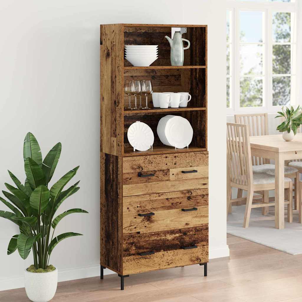 Highboard Staro drvo 69,5 x 34 x 180 cm Konstruirano drvo