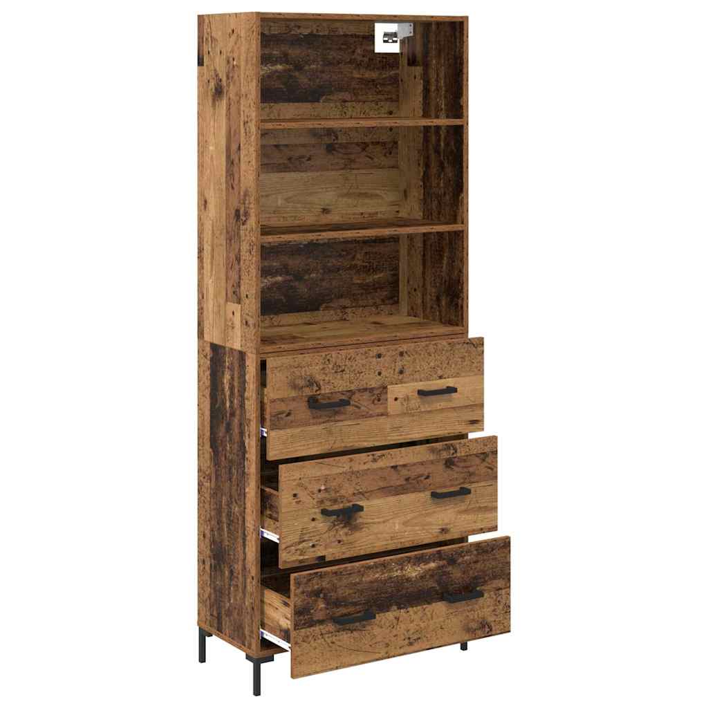 Highboard Staro drvo 69,5 x 34 x 180 cm Konstruirano drvo