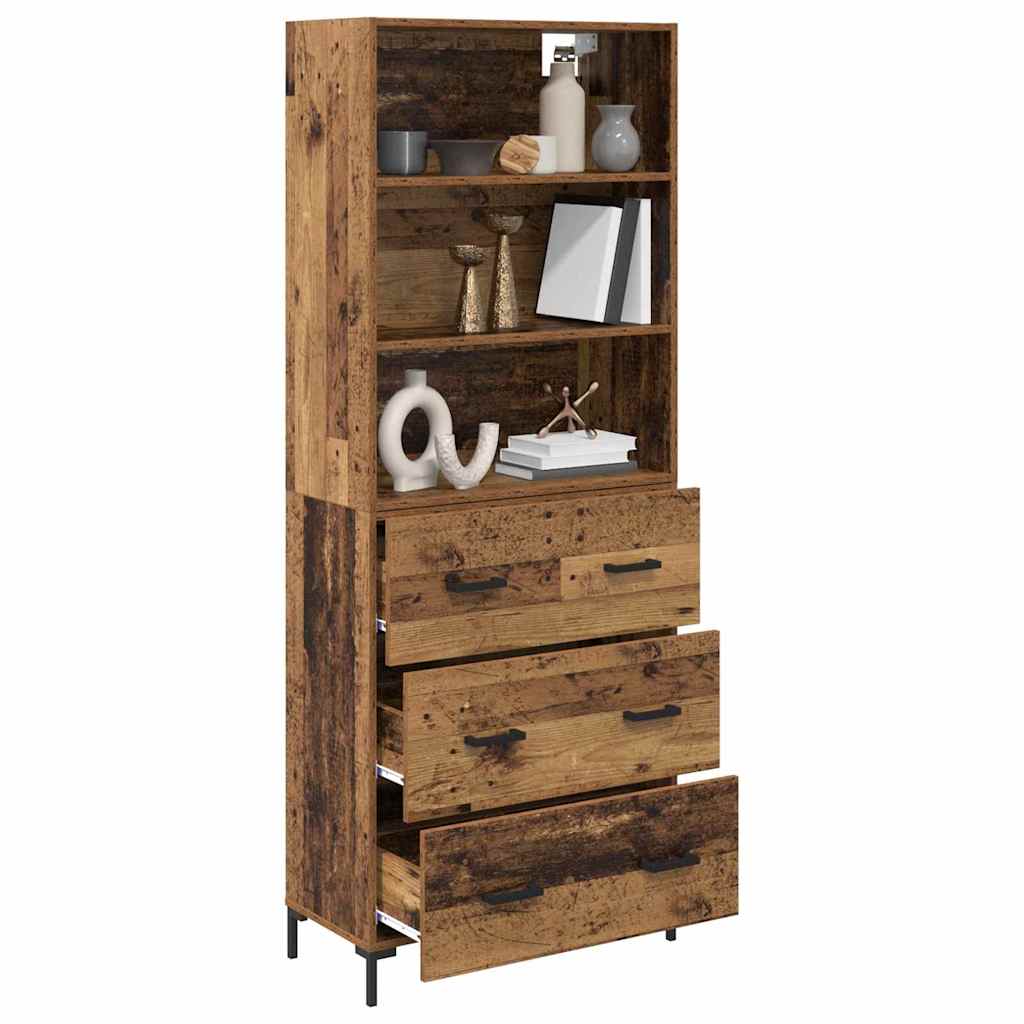 Highboard Staro drvo 69,5 x 34 x 180 cm Konstruirano drvo
