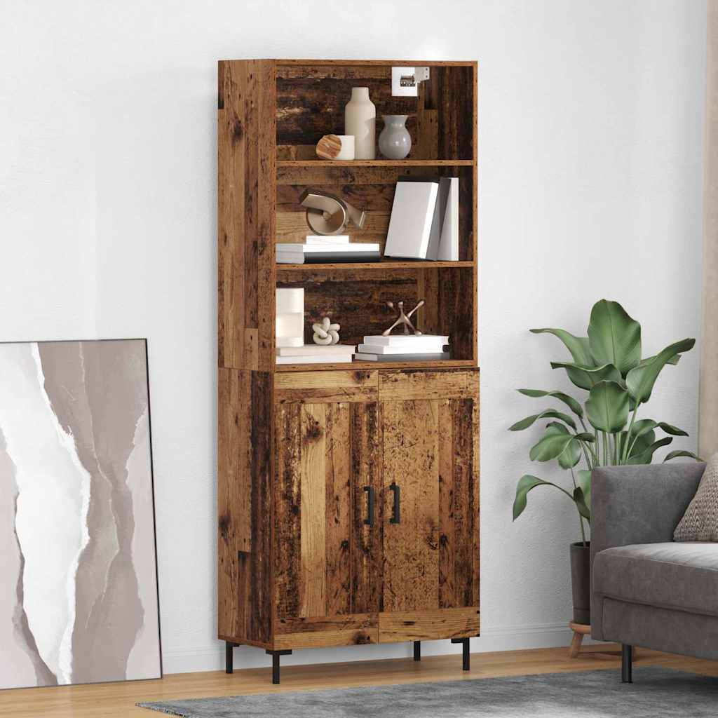 Highboard Staro drvo 69,5 x 34 x 180 cm Konstruirano drvo