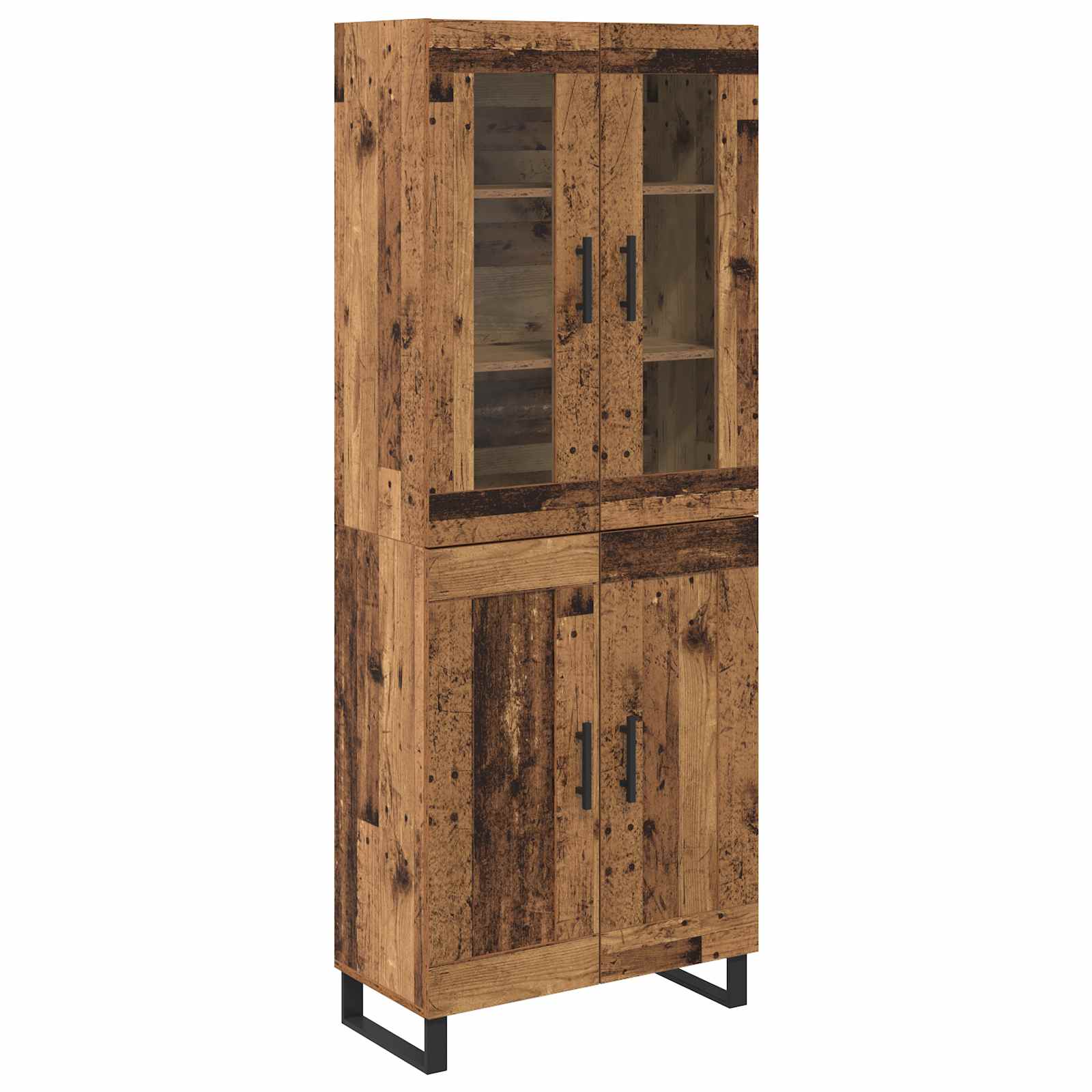 Highboard 2 pcs Staro drvo Konstruirano drvo