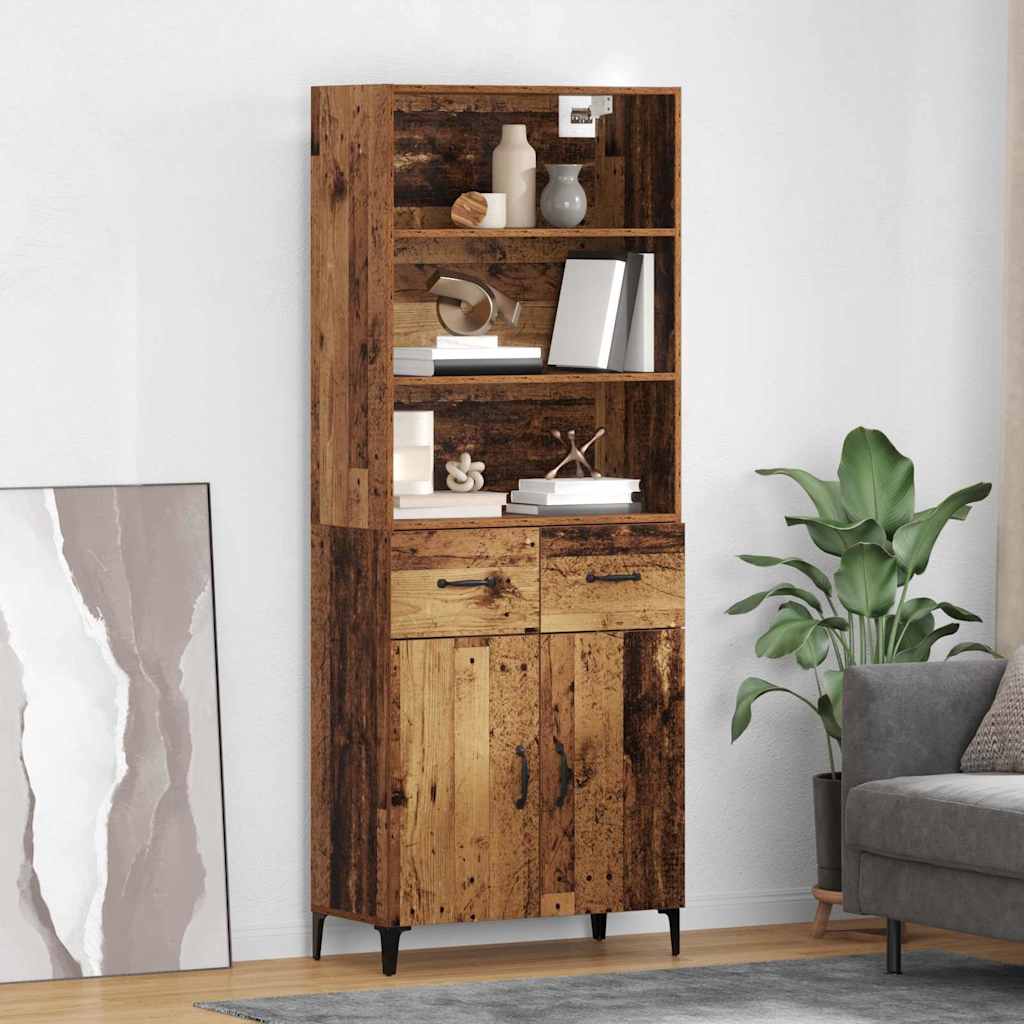 Highboard Staro drvo 69,5 x 34 x 180 cm Konstruirano drvo