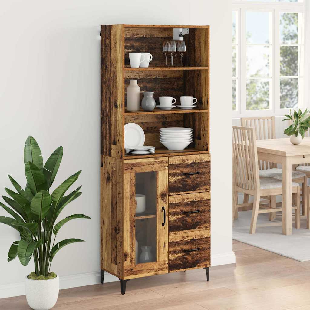 Highboard Staro drvo 69,5 x 34 x 180 cm Konstruirano drvo
