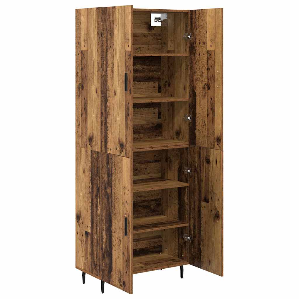 Highboard 2 kom. Staro drvo 69,5 x 34 x 180 cm