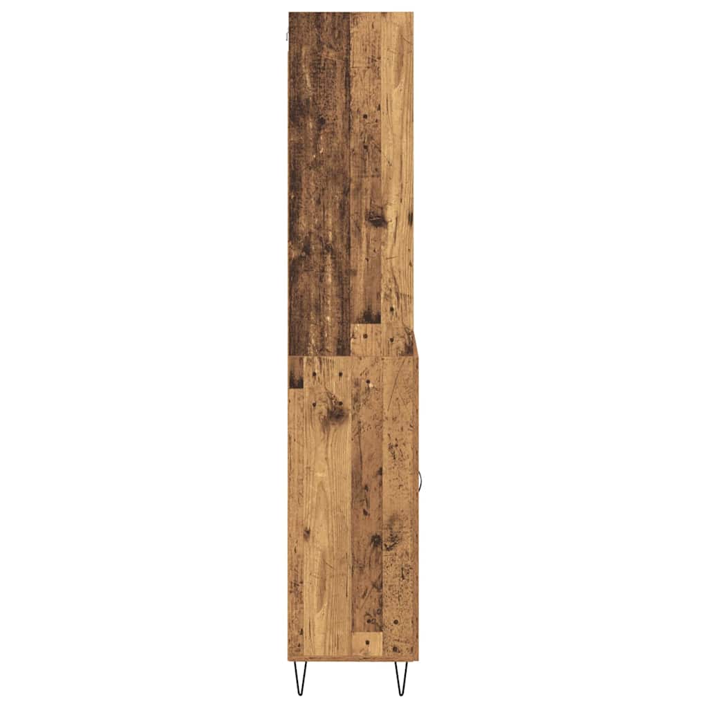 Highboard s ladicama 2 pcs Staro drvo Konstruirano drvo
