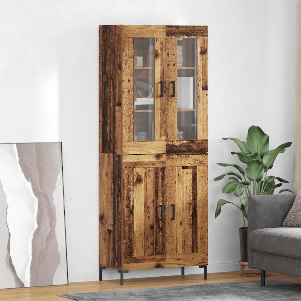 Highboard 2 kom. Staro drvo 69,5 x 34 x 180 cm