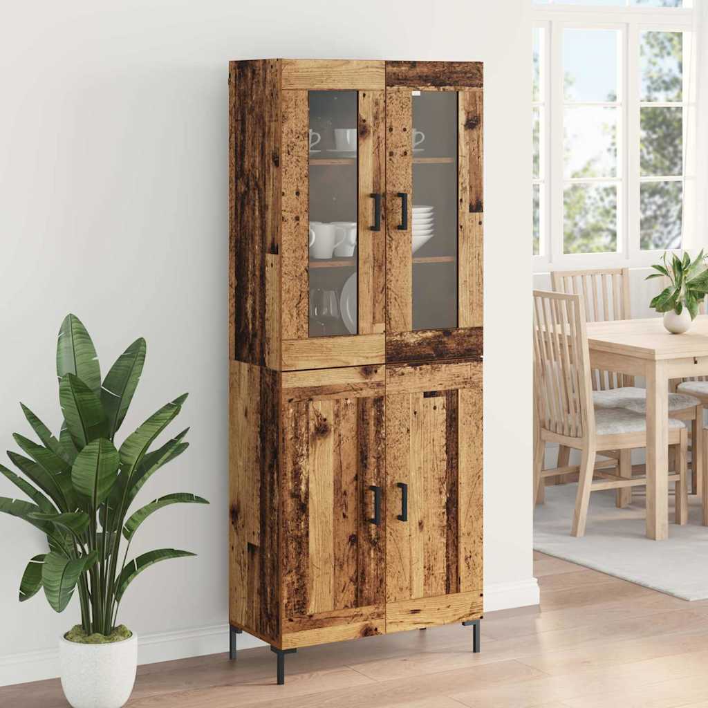 Highboard 2 kom. Staro drvo 69,5 x 34 x 180 cm
