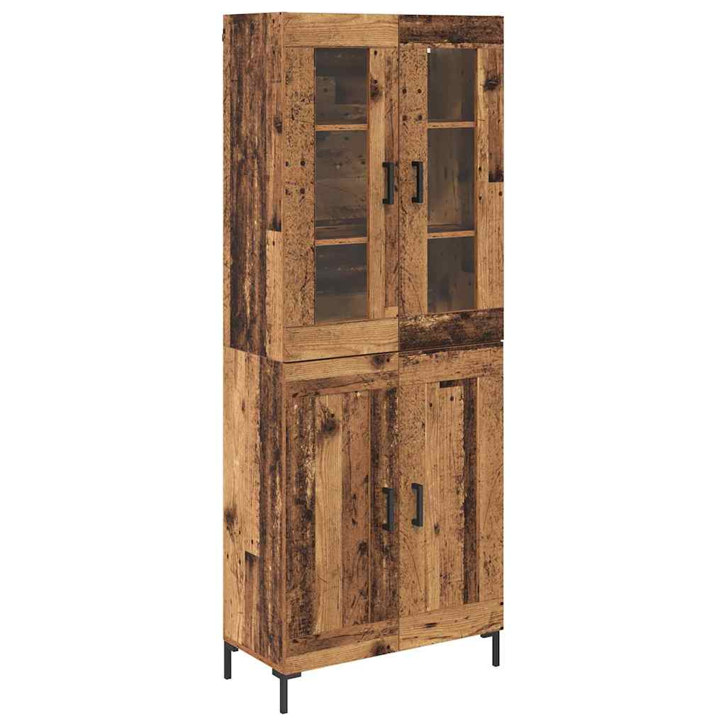 Highboard 2 kom. Staro drvo 69,5 x 34 x 180 cm