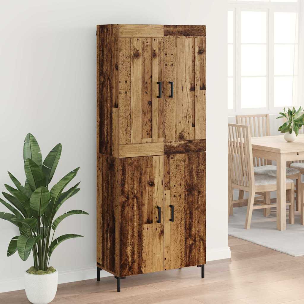 Highboard 2 kom. Staro drvo 69,5 x 34 x 180 cm