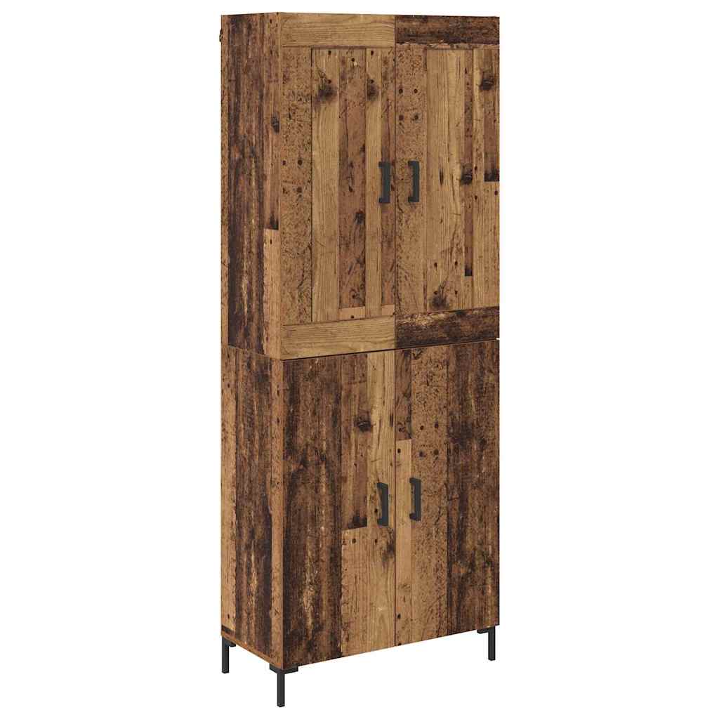 Highboard 2 kom. Staro drvo 69,5 x 34 x 180 cm