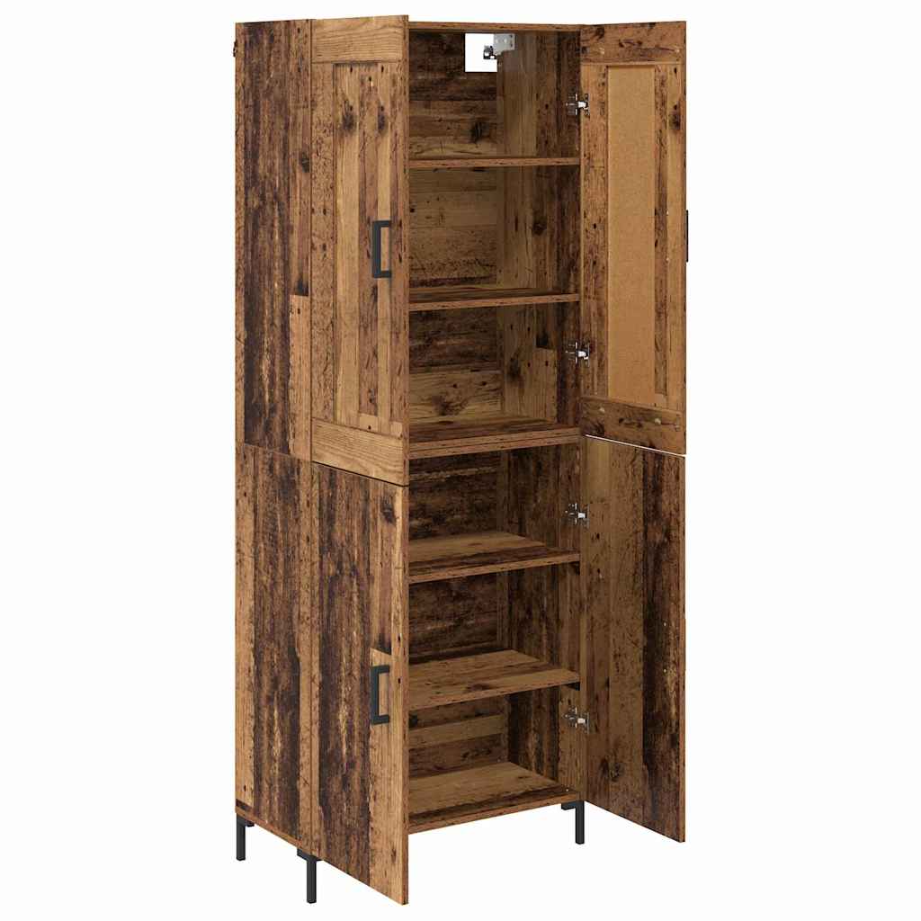Highboard 2 kom. Staro drvo 69,5 x 34 x 180 cm
