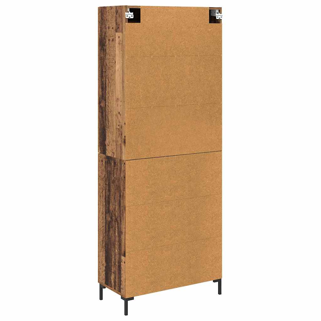 Highboard 2 pcs Staro drvo Konstruirano drvo