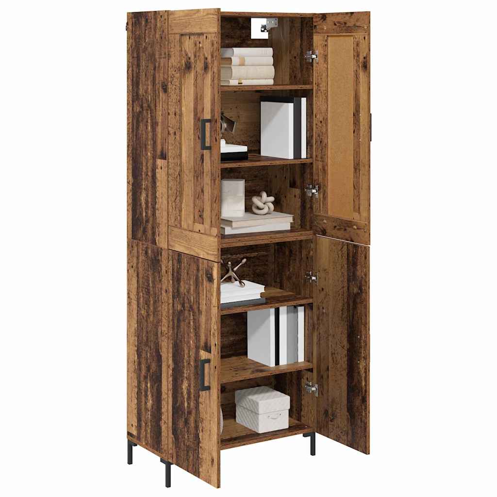 Highboard 2 kom. Staro drvo 69,5 x 34 x 180 cm